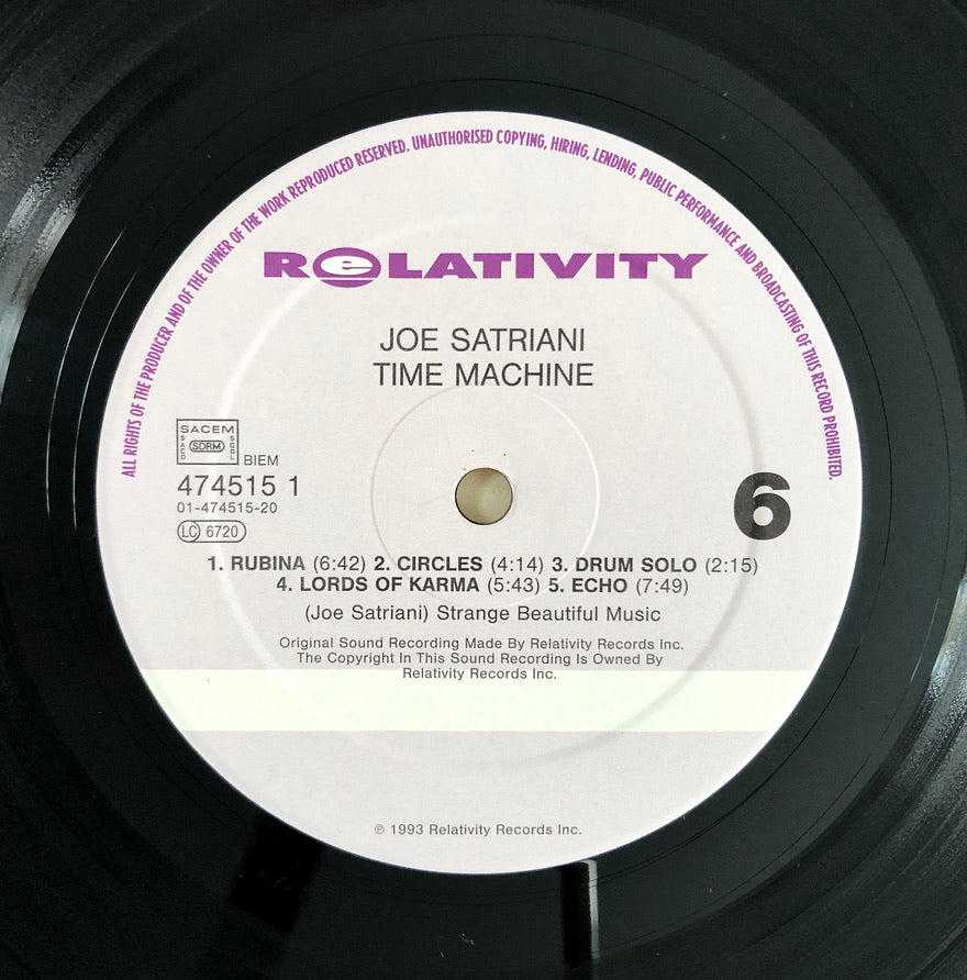 JOE SATRIANI - Time Machine - Triplo Vinile Nero (3LPs Black Vinyl) (1993)