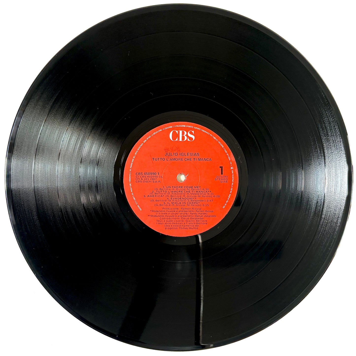 Julio Iglesias - Tutto l’Amore che ti manca - Vinile Nero (Black Vinyl)
