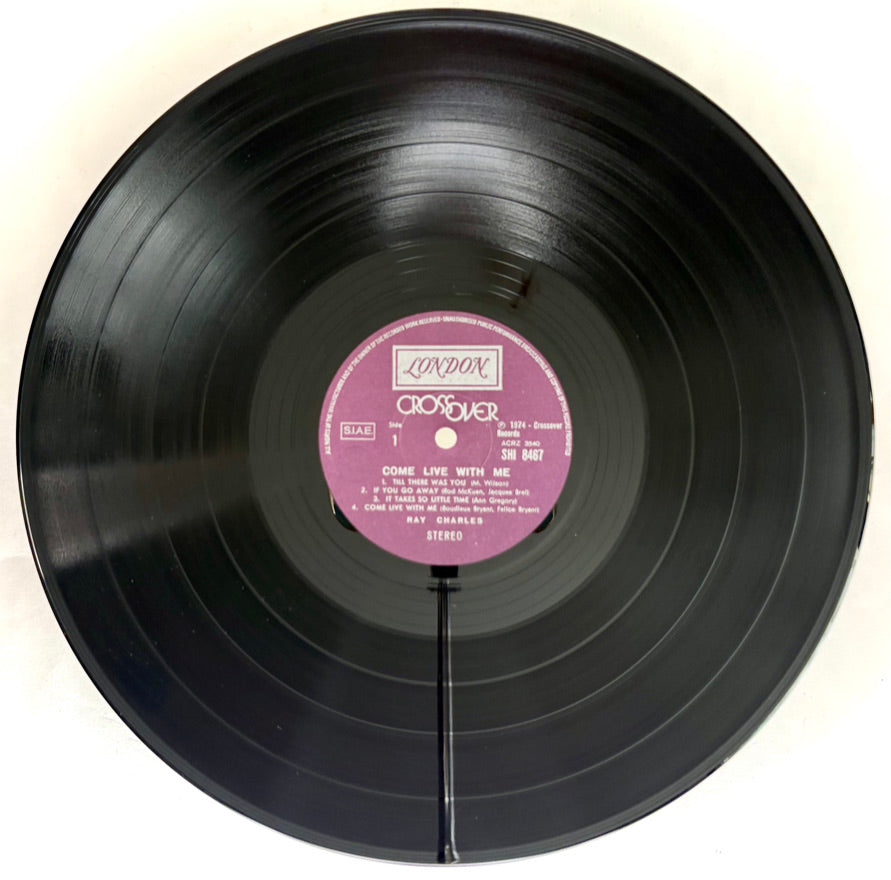 RAY CHARLES - Come live with me - Vinile Nero (Black Vinyl) (UK 1974)