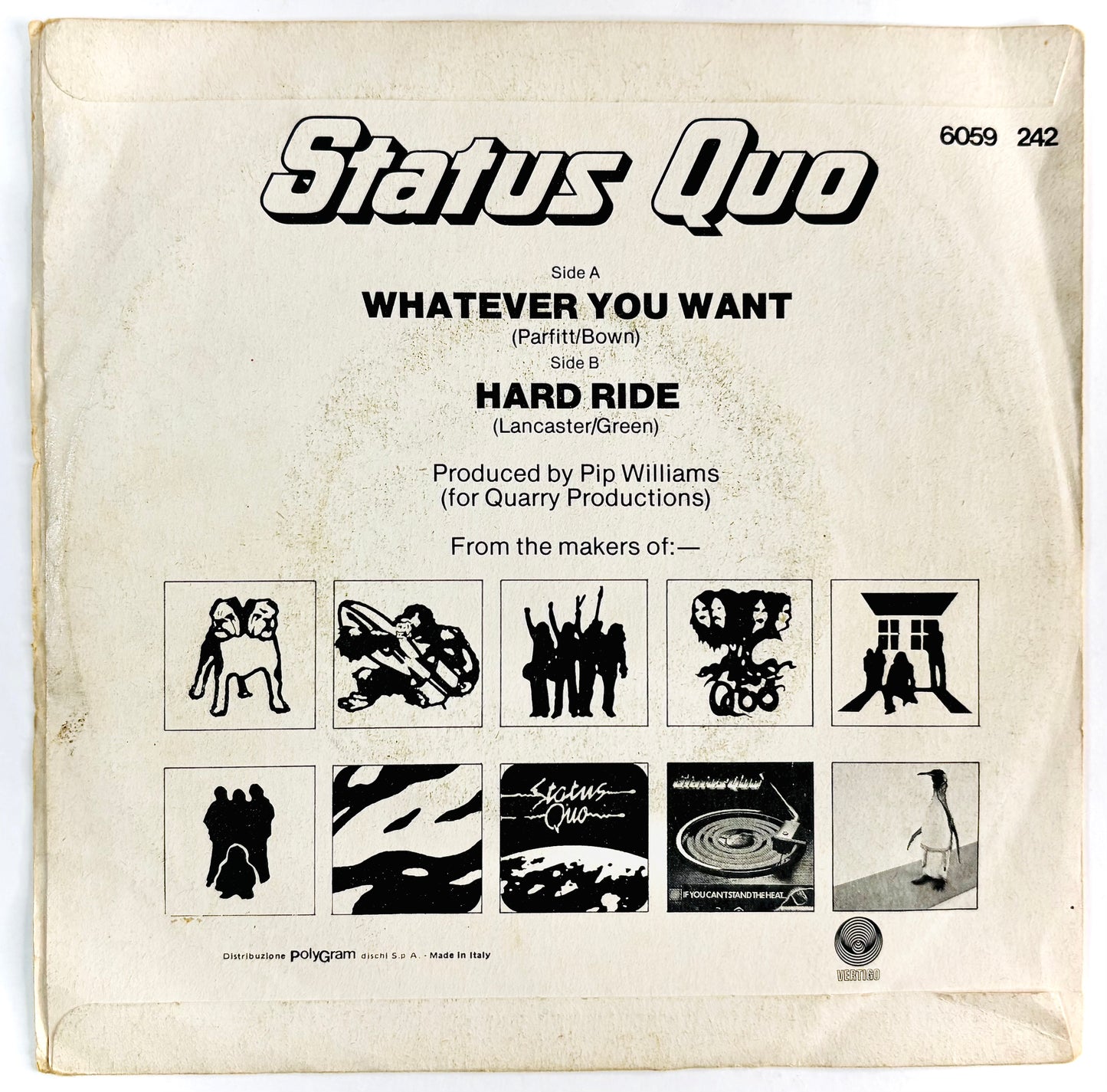 STATUS QUO	- Whatever you want - Vinile Nero (45rpm)