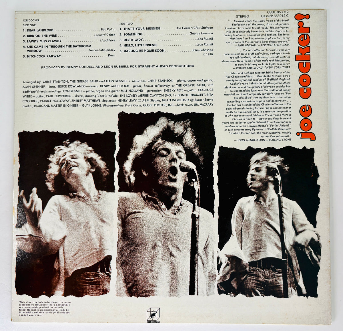 JOE COCKER - Joe Cocker! - Vinile Nero (Black Vinyl)