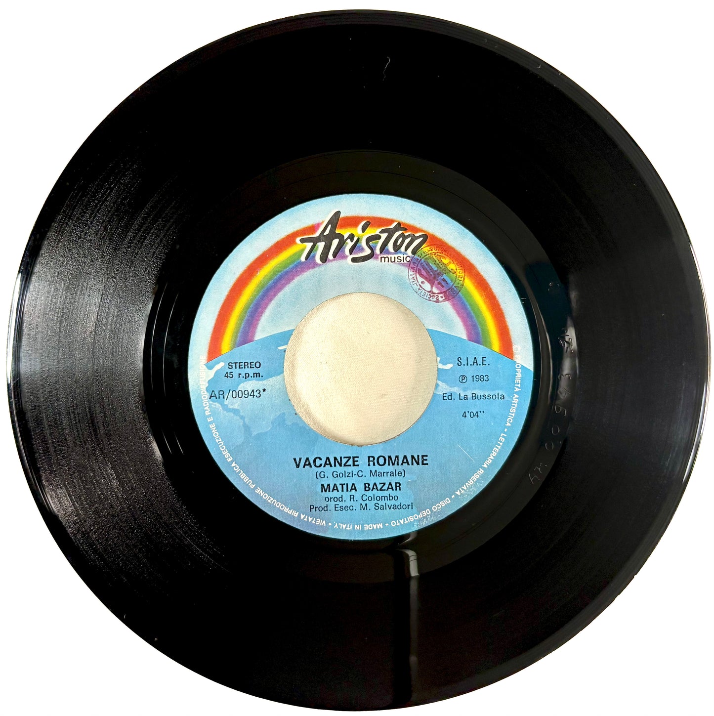 MATIA BAZAR - Vacanze Romane - Vinile Nero (45rpm)