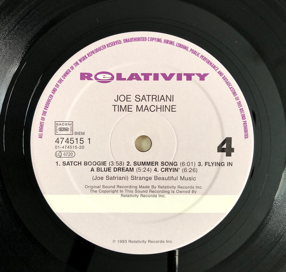 JOE SATRIANI - Time Machine - Triplo Vinile Nero (3LPs Black Vinyl) (1993)