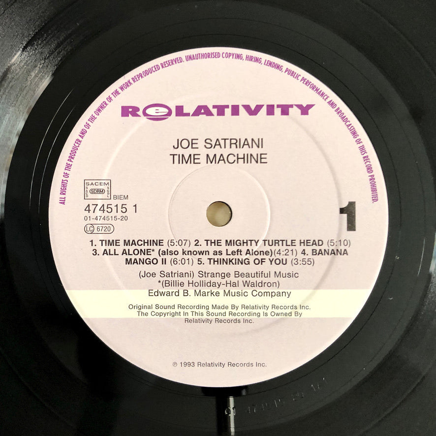 JOE SATRIANI - Time Machine - Triplo Vinile Nero (3LPs Black Vinyl) (1993)