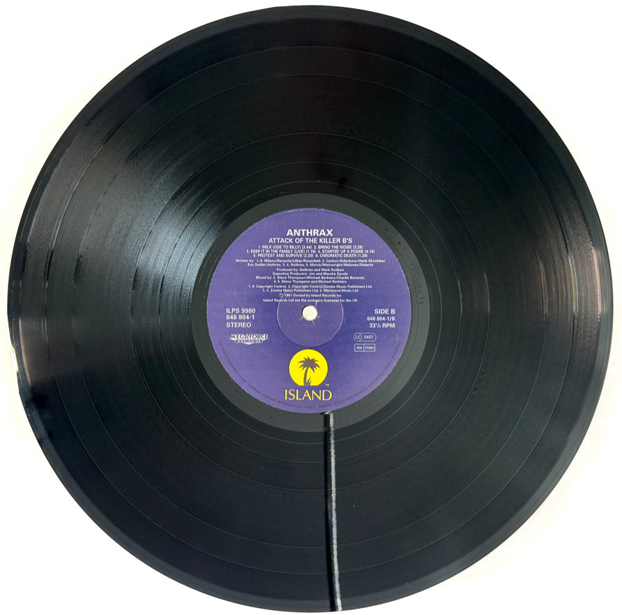 ANTHRAX - Attack of the Killer b’s - Vinile Nero (Black Vinyl) (UK 1991)
