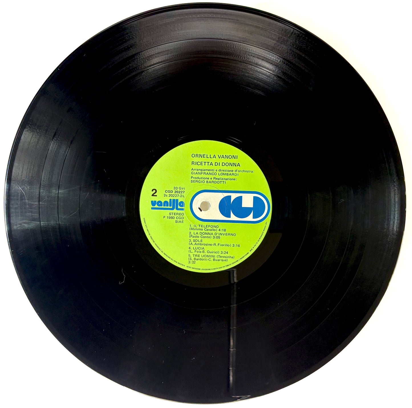 ORNELLA VANONI - Ricetta di donna - Vinile Nero (1980)