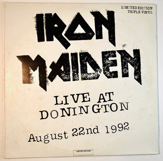 Iron Maiden - Live at Donington - Triplo Vinile Nero (3LPs Black Vinyl) (EMI Italia 1993)