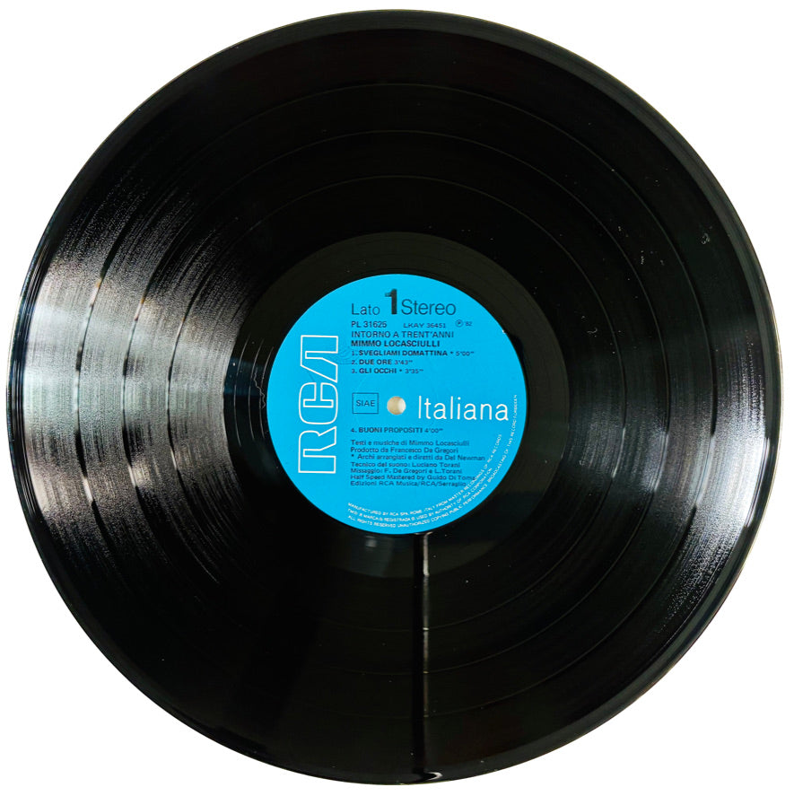 MIMMO LOCASCIULLI - Intorno a trent’anni - Vinile Nero (1982)