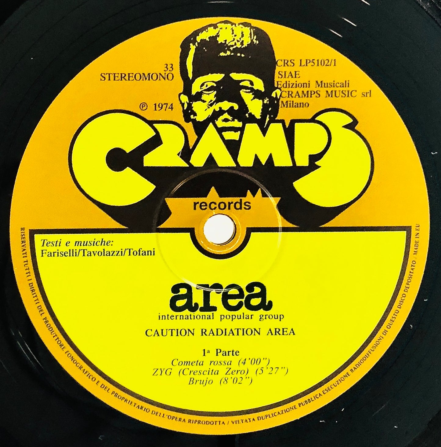 AREA - Caution Radiation Area - Vinile Nero