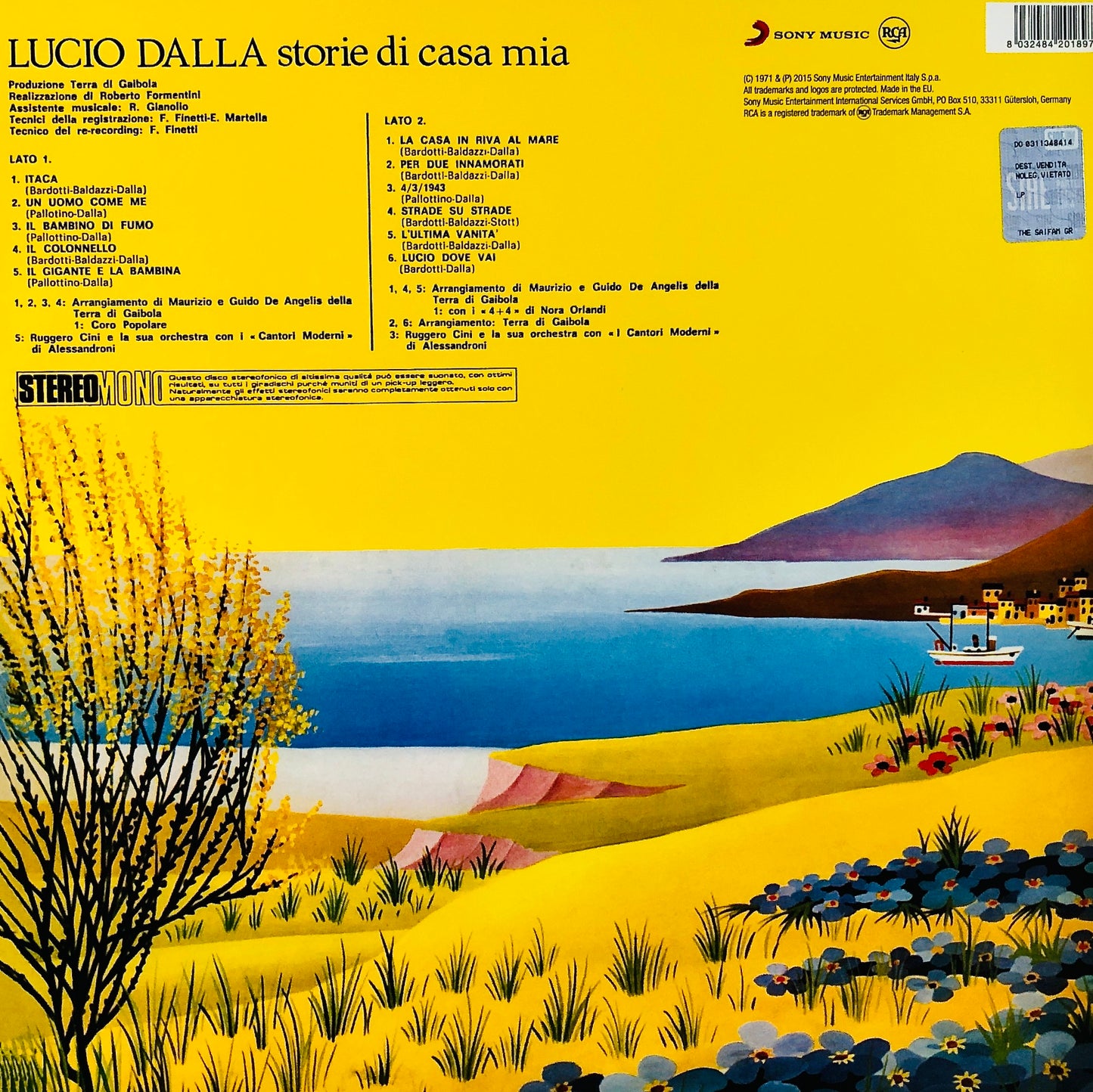 LUCIO DALLA - Storie di casa mia - Vinile Nero