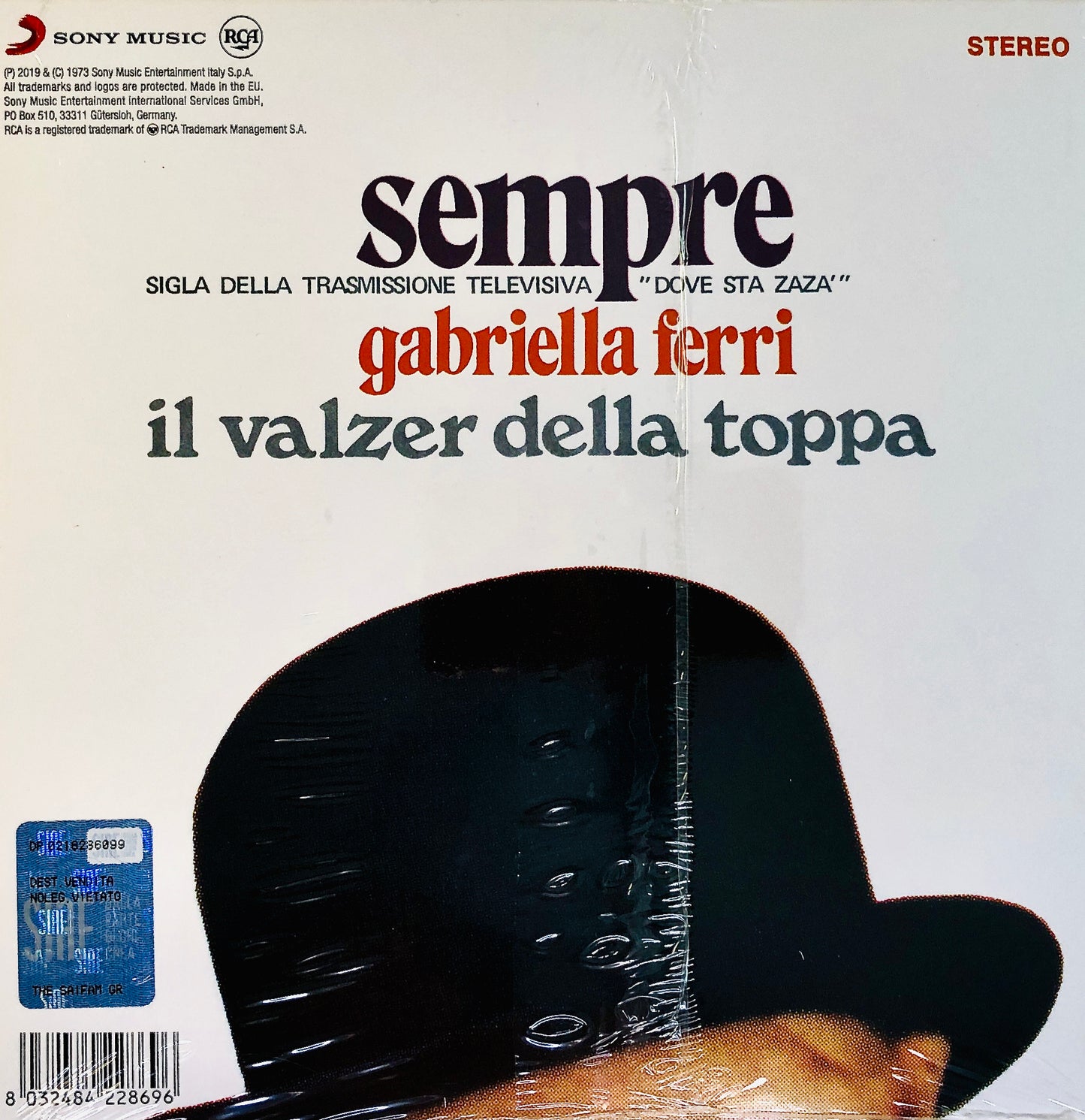 GABRIELLA FERRI - Sempre / Il Valzer della Toppa - 45 rpm Nero Rimasterizzato (7" Black)