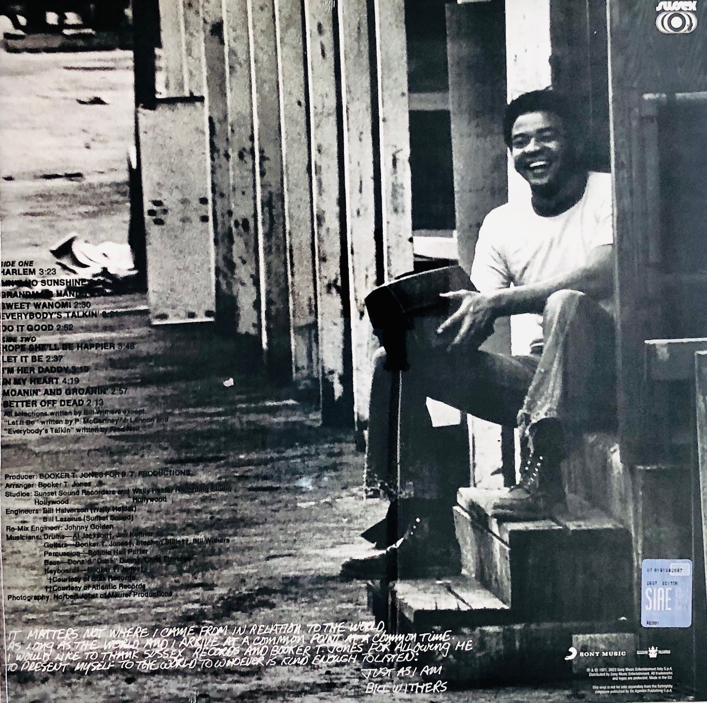 BILL WITHERS - Just As I Am - Vinile Nero (Black Vinyl)