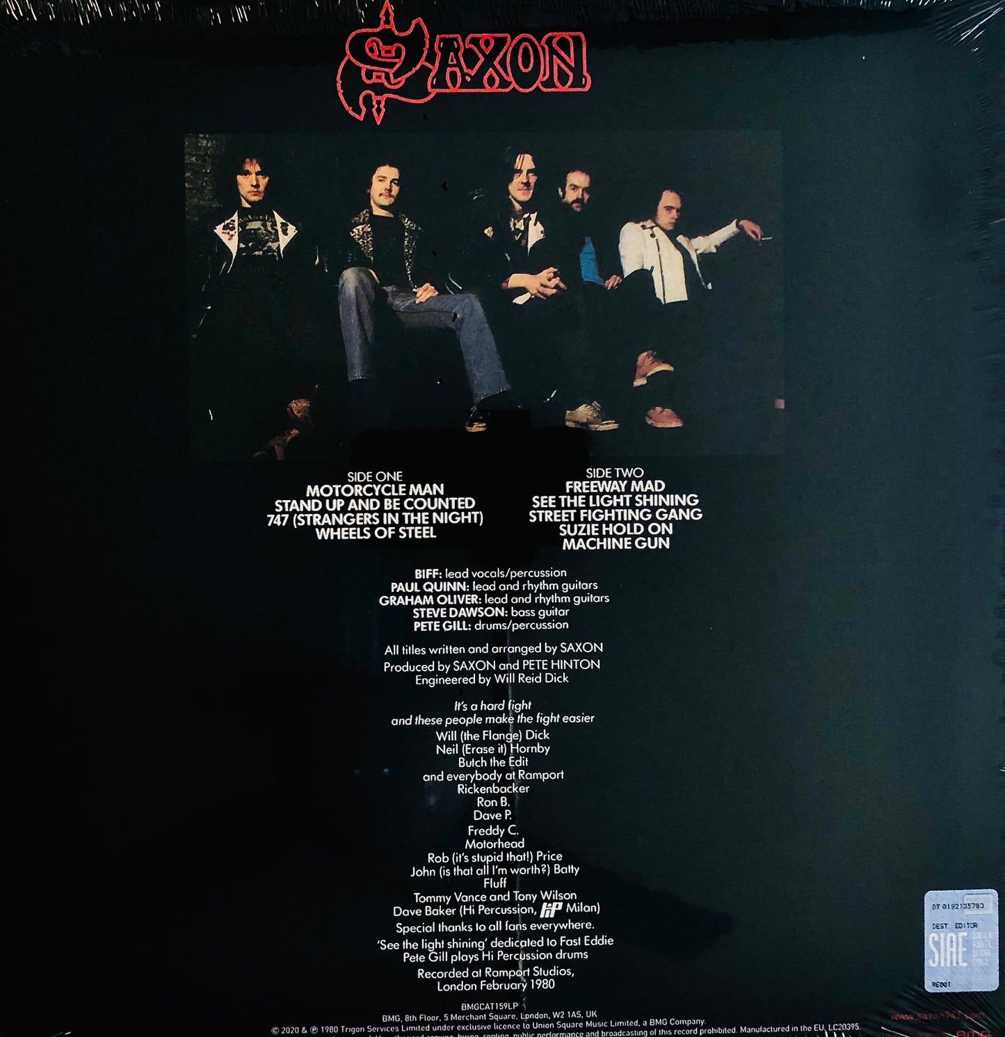 SAXON - Wheels of Steel - Vinile Nero (Black Vinyl)