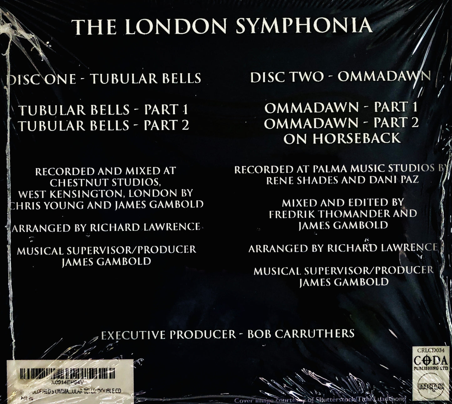 Mike Oldfield’s Ommadawn & Tubular Bells (for Chamber Orchestra) - The London Symphonia (conducted by James Gambold) - N° 2 CD Set