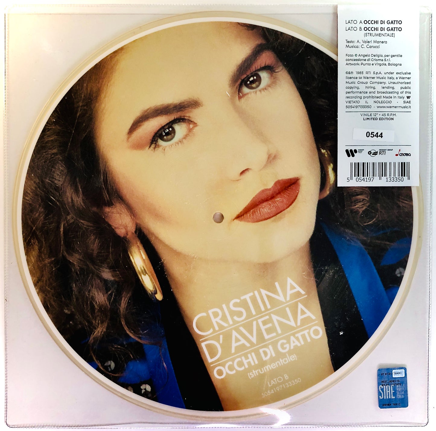 CRISTINA D’AVENA - Occhi di Gatto - Picture Disc (40° Anniversario)