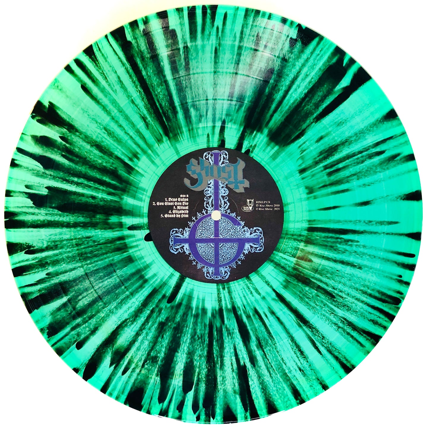 GHOST - Opus Eponymous - Vinile Verde / Nero Splatter + Toppa (Ed. Lim. Indie 500 copie)