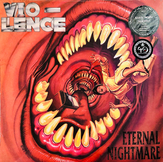 VIO-LENCE - Eternal Nightmare - Vinile Bianco / Nero Marmorizzato + Toppa e Spilla