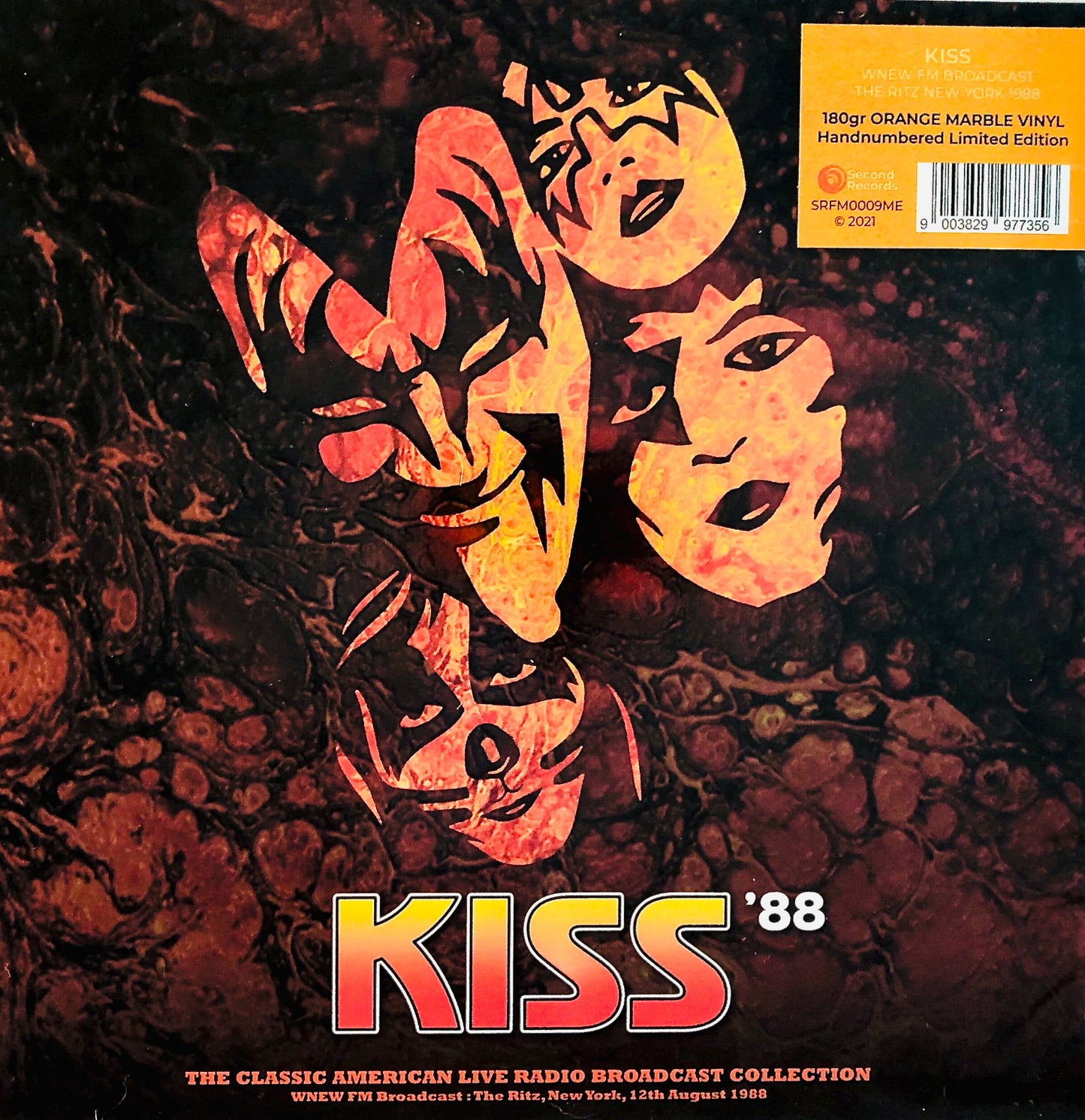 KISS - KISS ’88 (The Classic American Live Radio Broadcast Collection) - Vinile Arancione Marmorizzato Trasparente