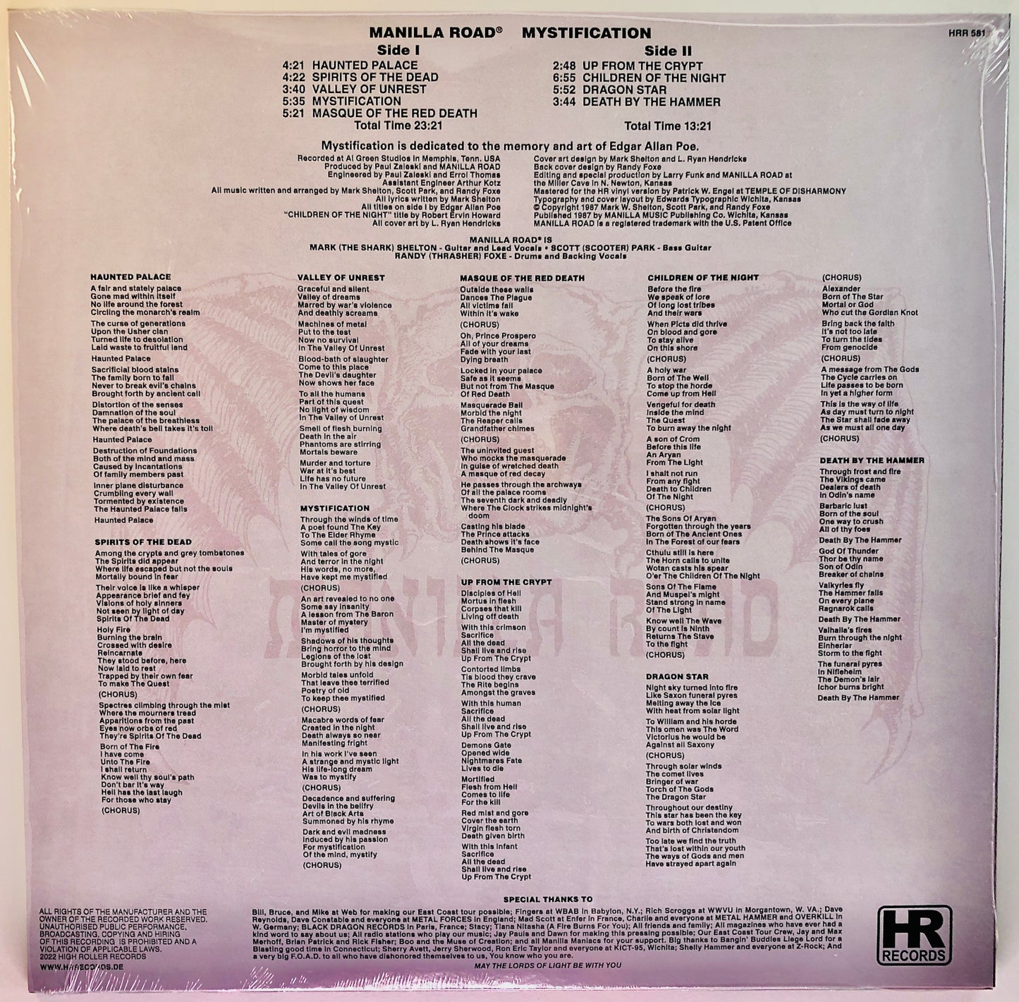 MANILLA ROAD - Mystification - Vinile Porpora / Grigio Splatter Trasparente (Ed. Lim. 250 copie)
