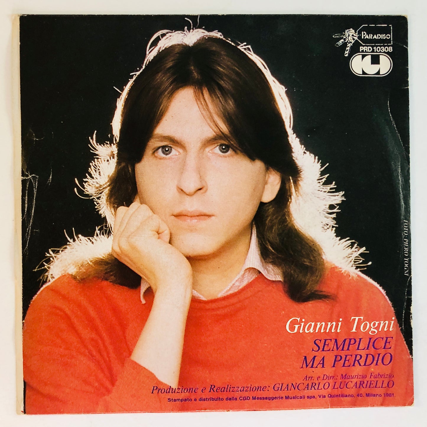 GIANNI TOGNI - Semplice - Vinile Nero 45rpm (7” - Black Vinyl)