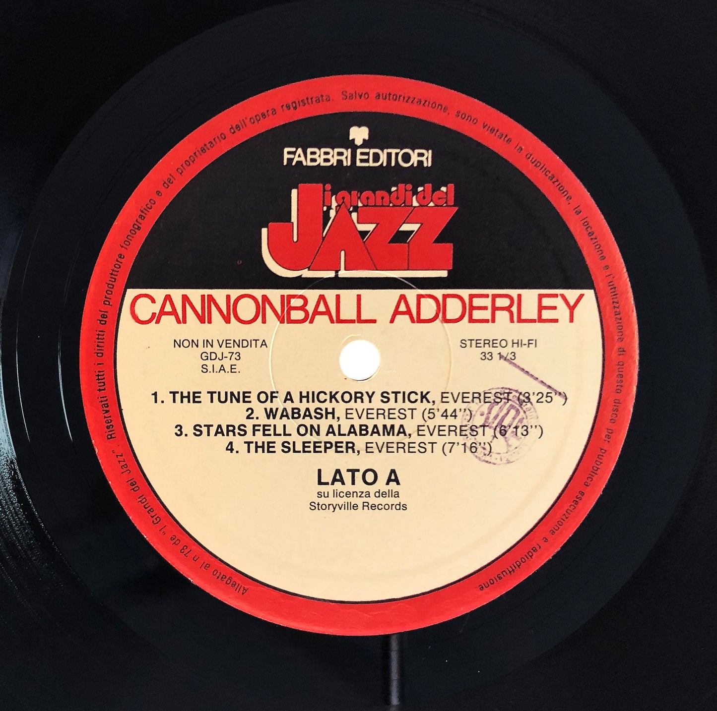 CANNONBALL ADDERLEY - I grandi del Jazz - Vinile Nero (Black Vinyl)