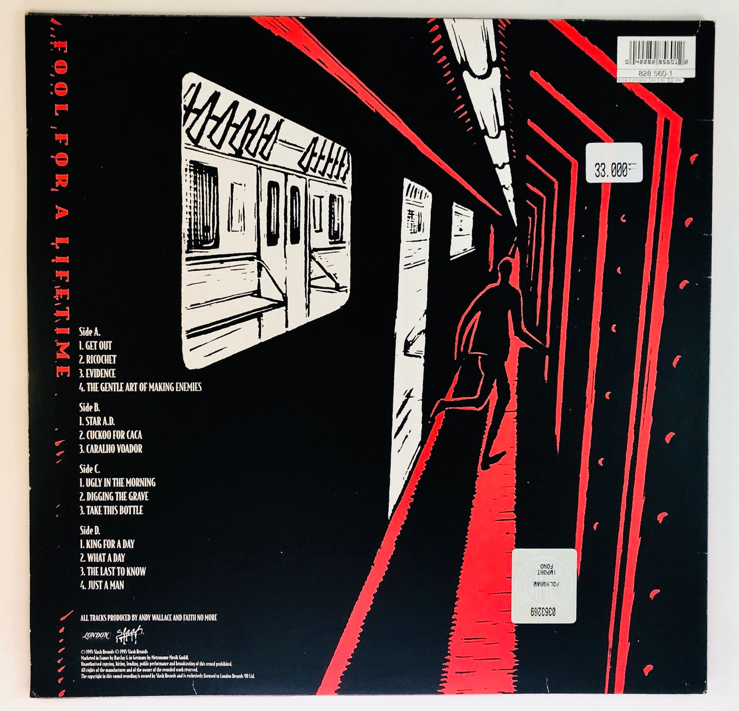 FAITH NO MORE - King for a day Fool for a lifetime - Doppio Vinile Rosso (Slash - London Records 1995, UK)