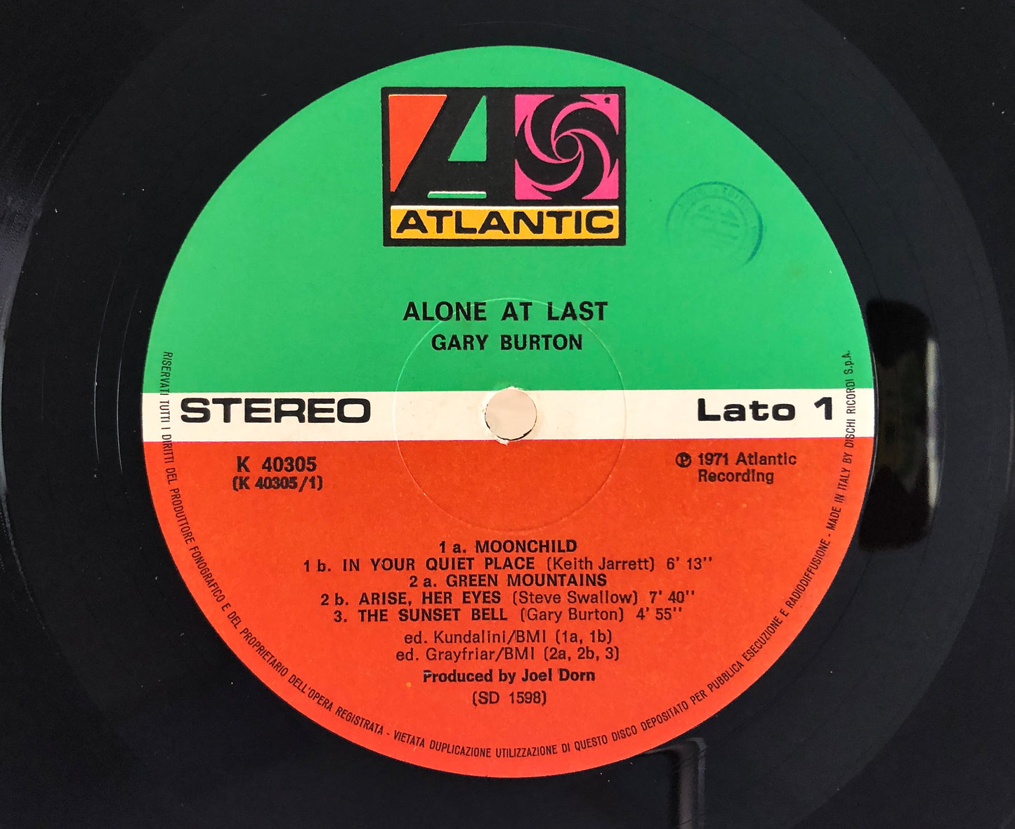 GARY BURTON - Alone at Last - Vinile Nero (Black Vinyl)