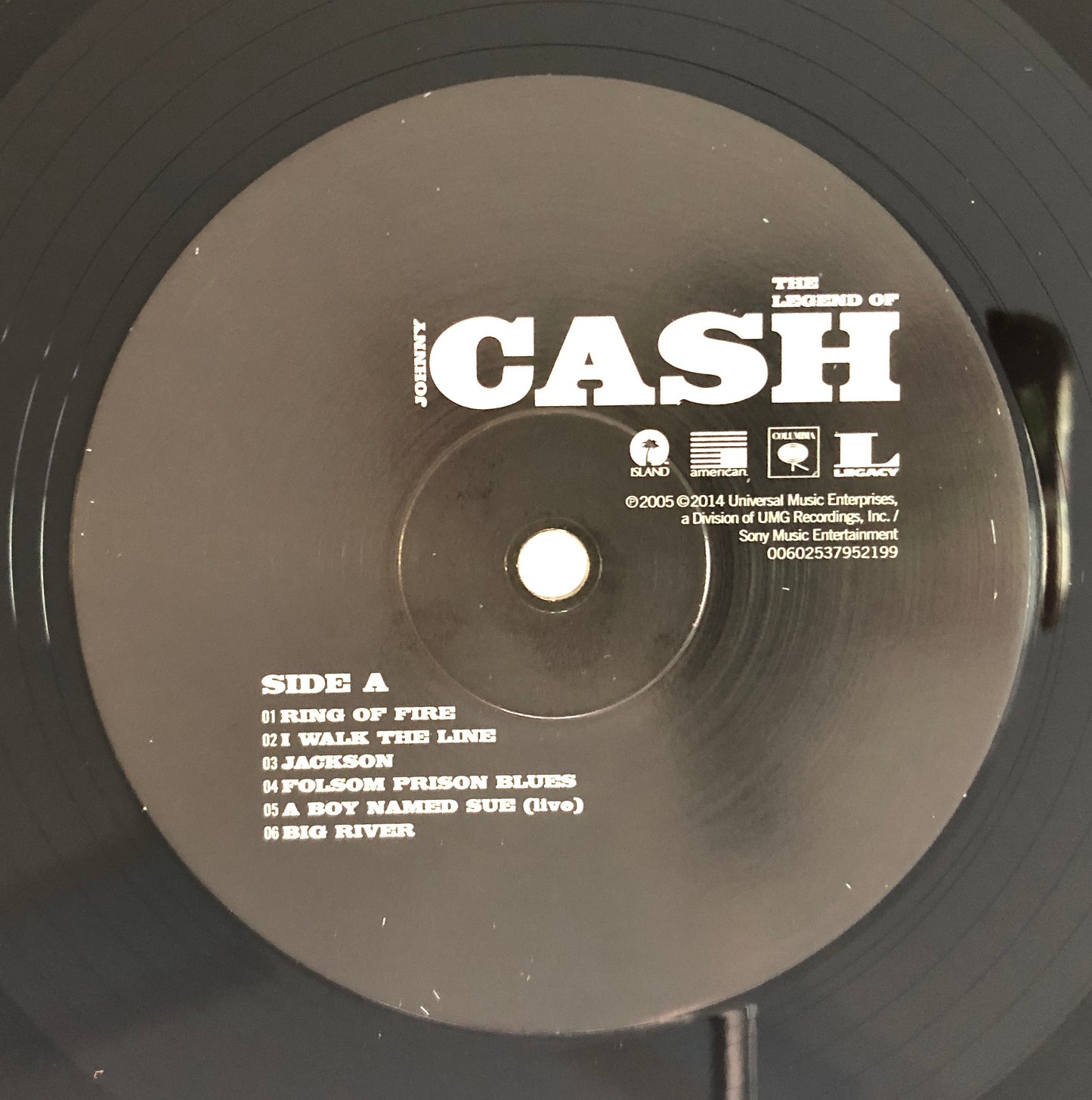 JOHNNY CASH - The Legend of Johnny Cash - Doppio Vinile Nero (Black Double Vinyl) ( Island Records  2014)