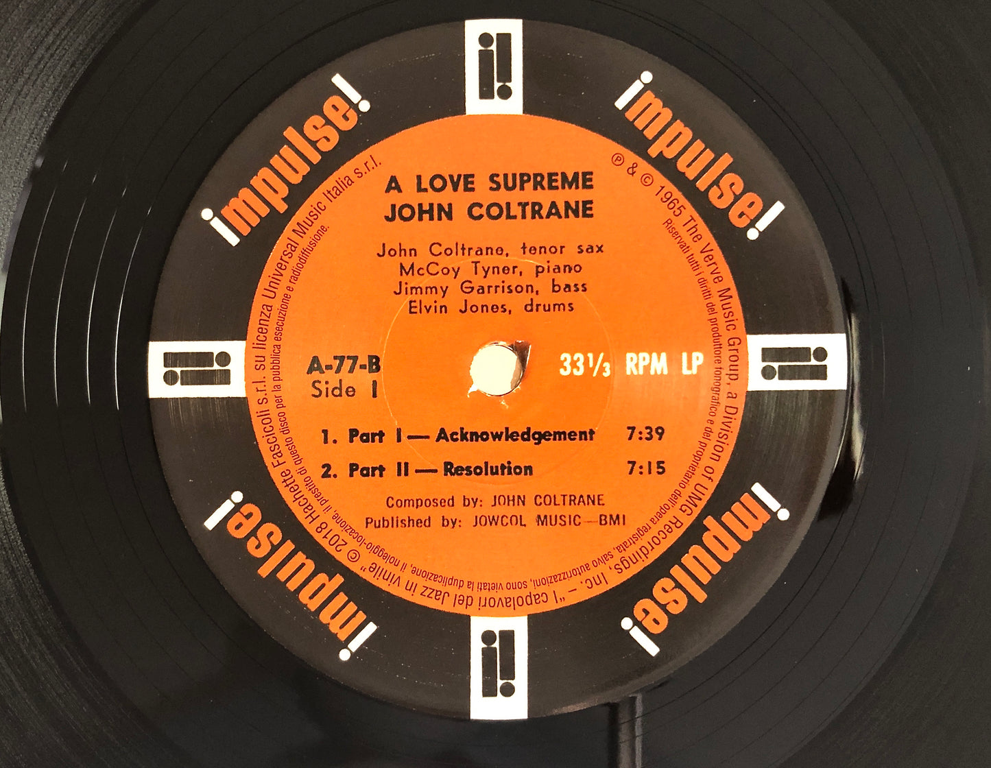 JOHN COLTRANE - A Love Supreme - Vinile Nero (Black Vinyl)