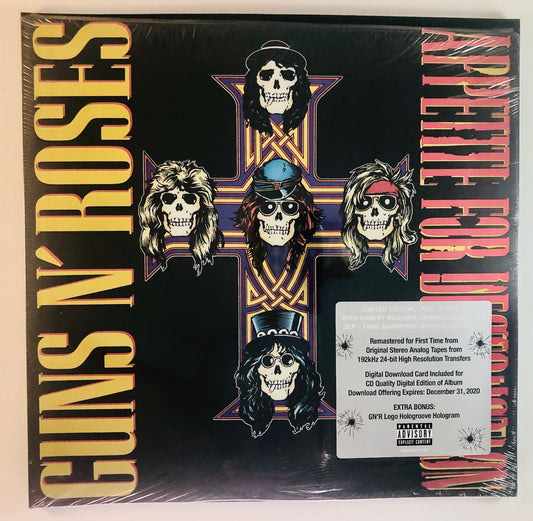GUNS N’ ROSES - Appetite for Destruction - Doppio Vinile Nero Audiofilo (Geffen Records 2018)