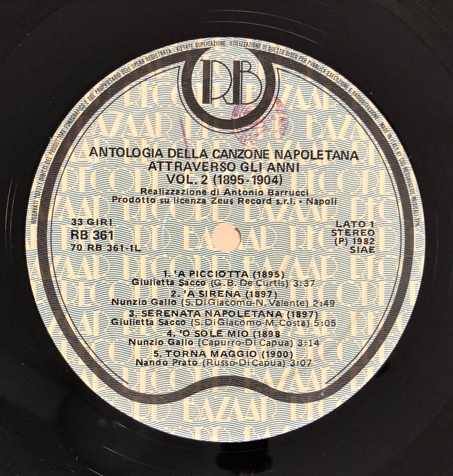 Antologia della canzone napoletana - Vol. 2 (1895 - 1904) - Vinile Nero (Black LP)