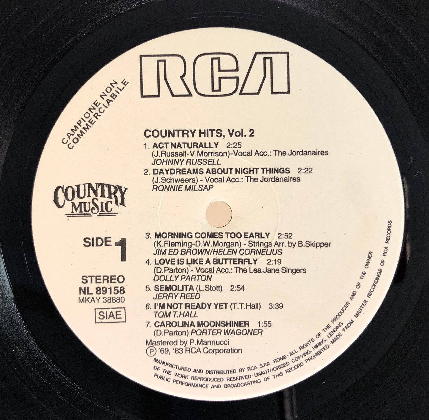 Country Music - Country HITS vol. 2 - Vinile Nero (Black Vinyl)