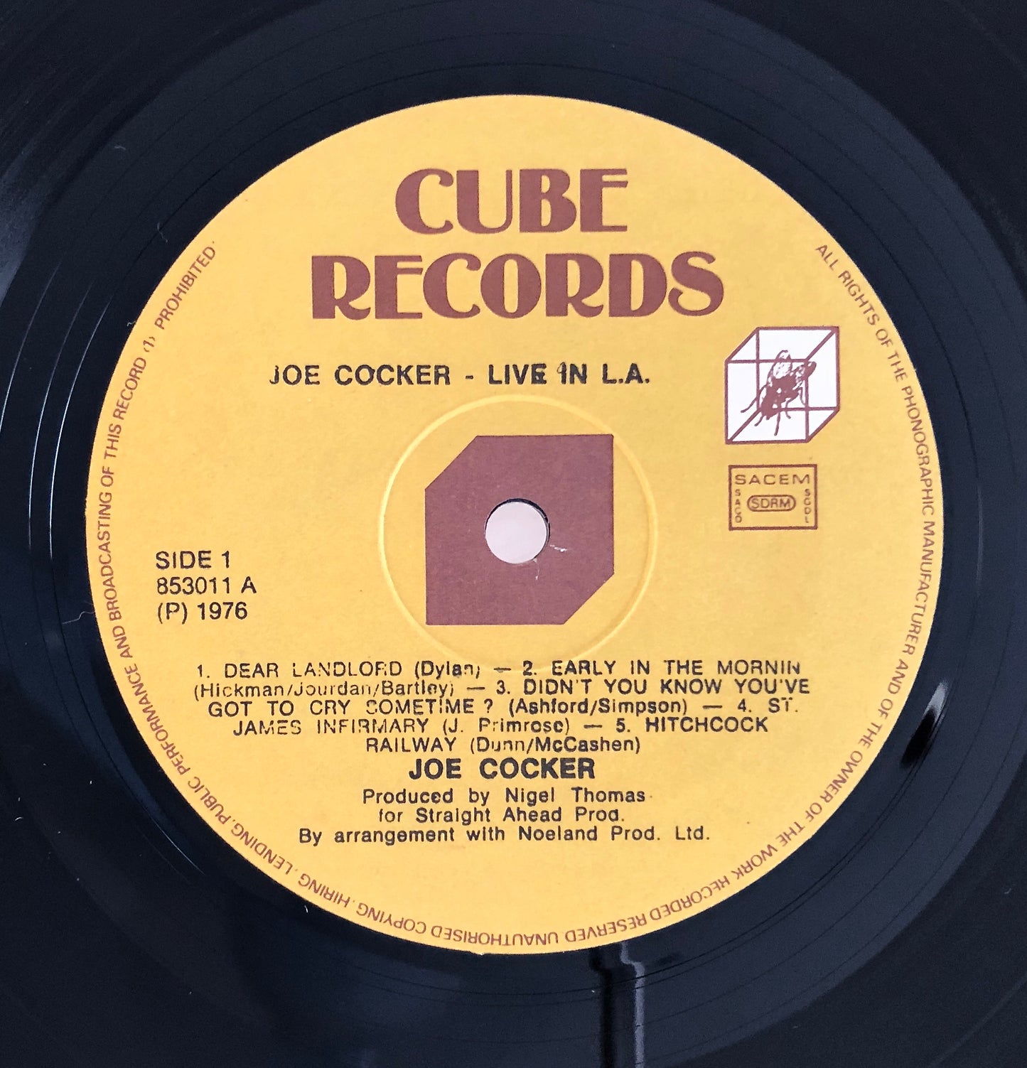 JOE COCKER - Live in L.A. - Vinile Nero (Black Vinyl)