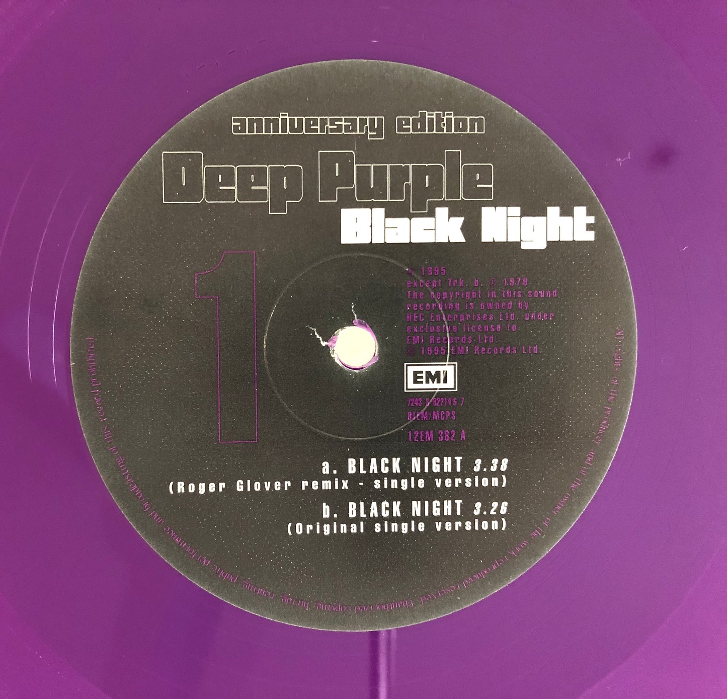 DEEP PURPLE - Black Night (Anniversary Edition) - Vinile Porpora (Purple Vinyl)