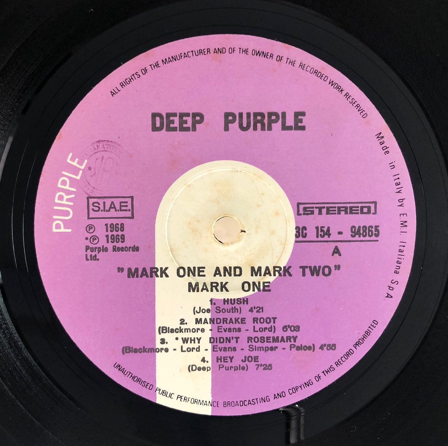 DEEP PURPLE - Mark I&II - Doppio Vinile Nero (2LPs Black Vinyl)