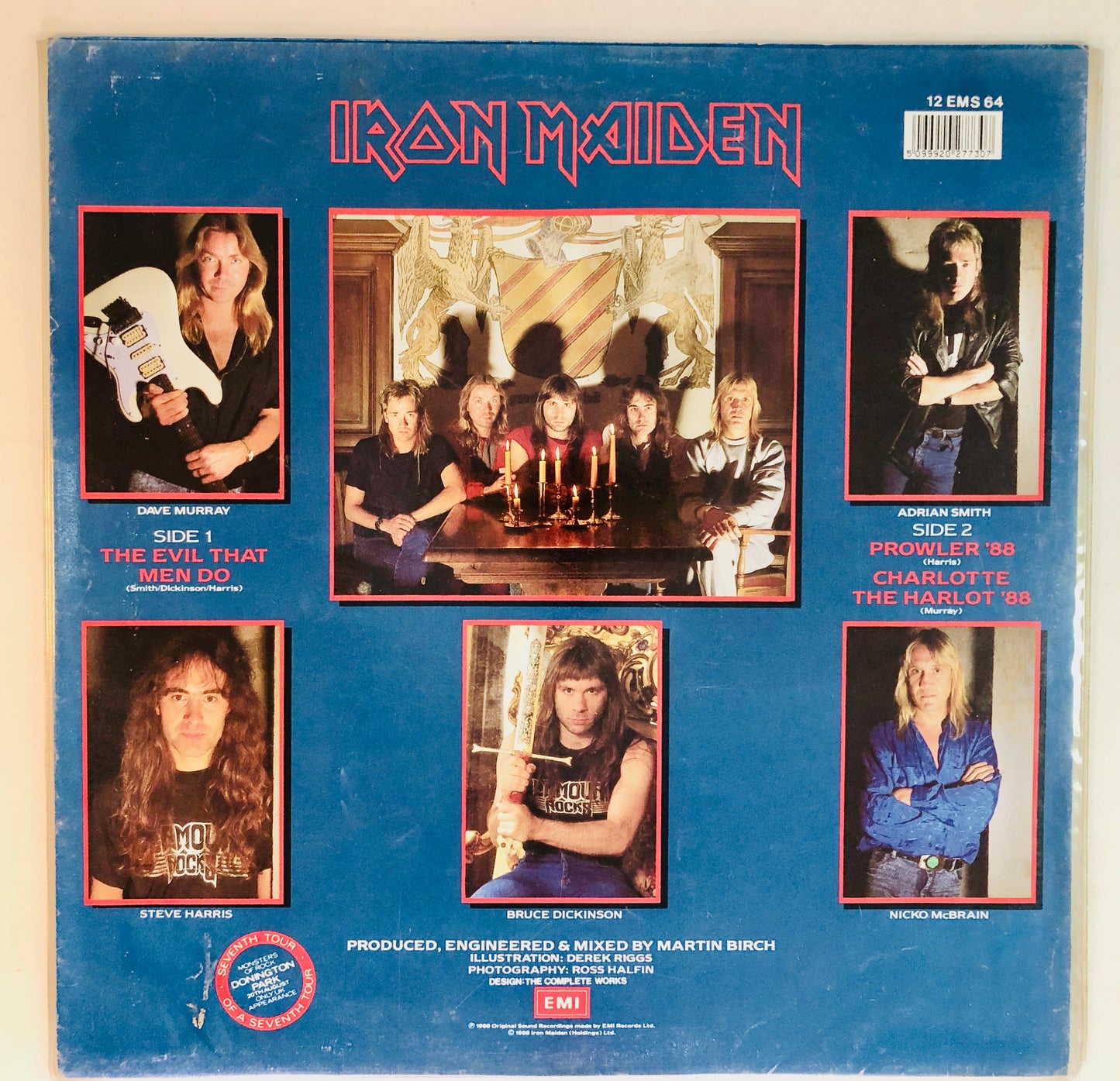 Iron Maiden - The evil that men do - Vinile Nero(45rpm)(7" Black Vinyl) (EMI 1992)