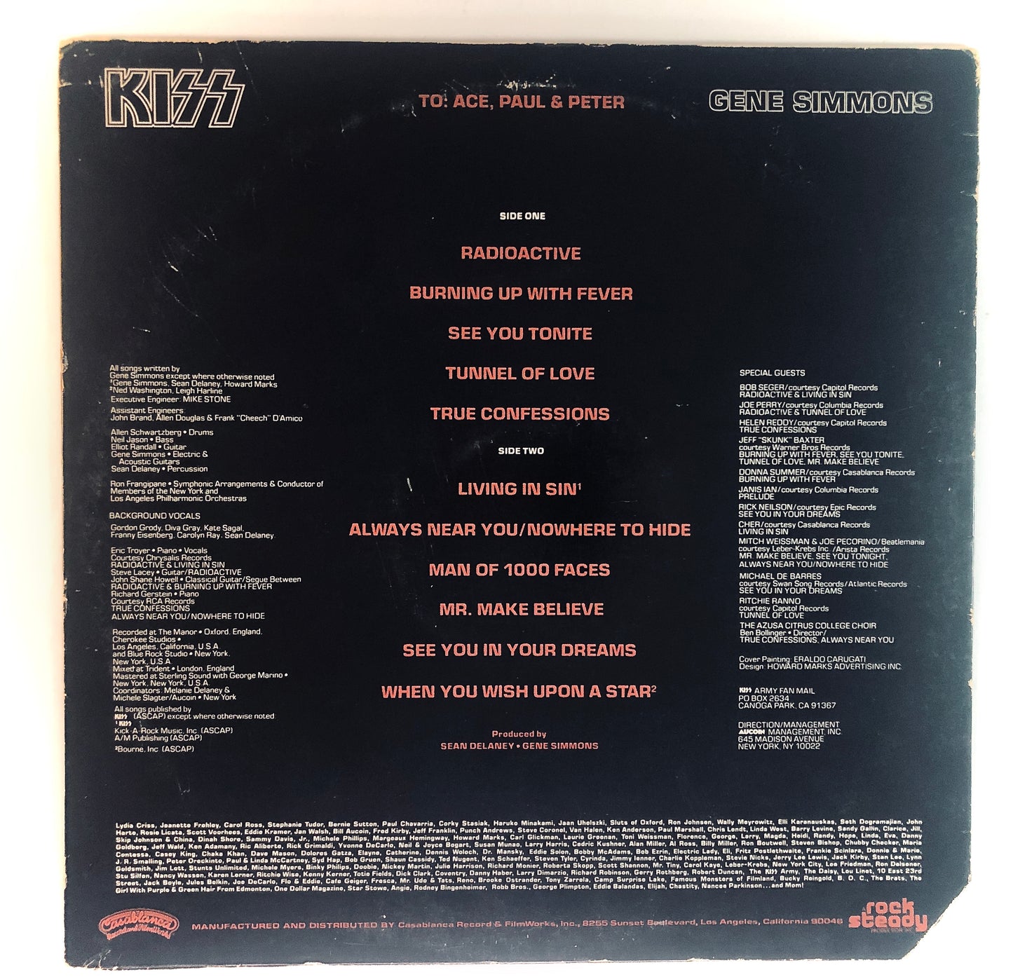 KISS - Gene Simmons - Vinile Nero (Black Vinyl) (Casablanca - 1978 (USA))