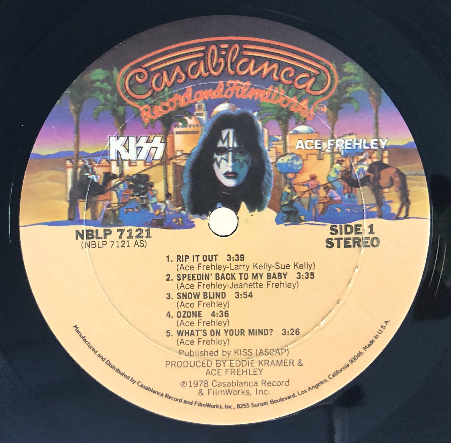 KISS - Ace Frehley - Vinile Nero (Black Vinyl) (Casablanca - 1978 (USA))