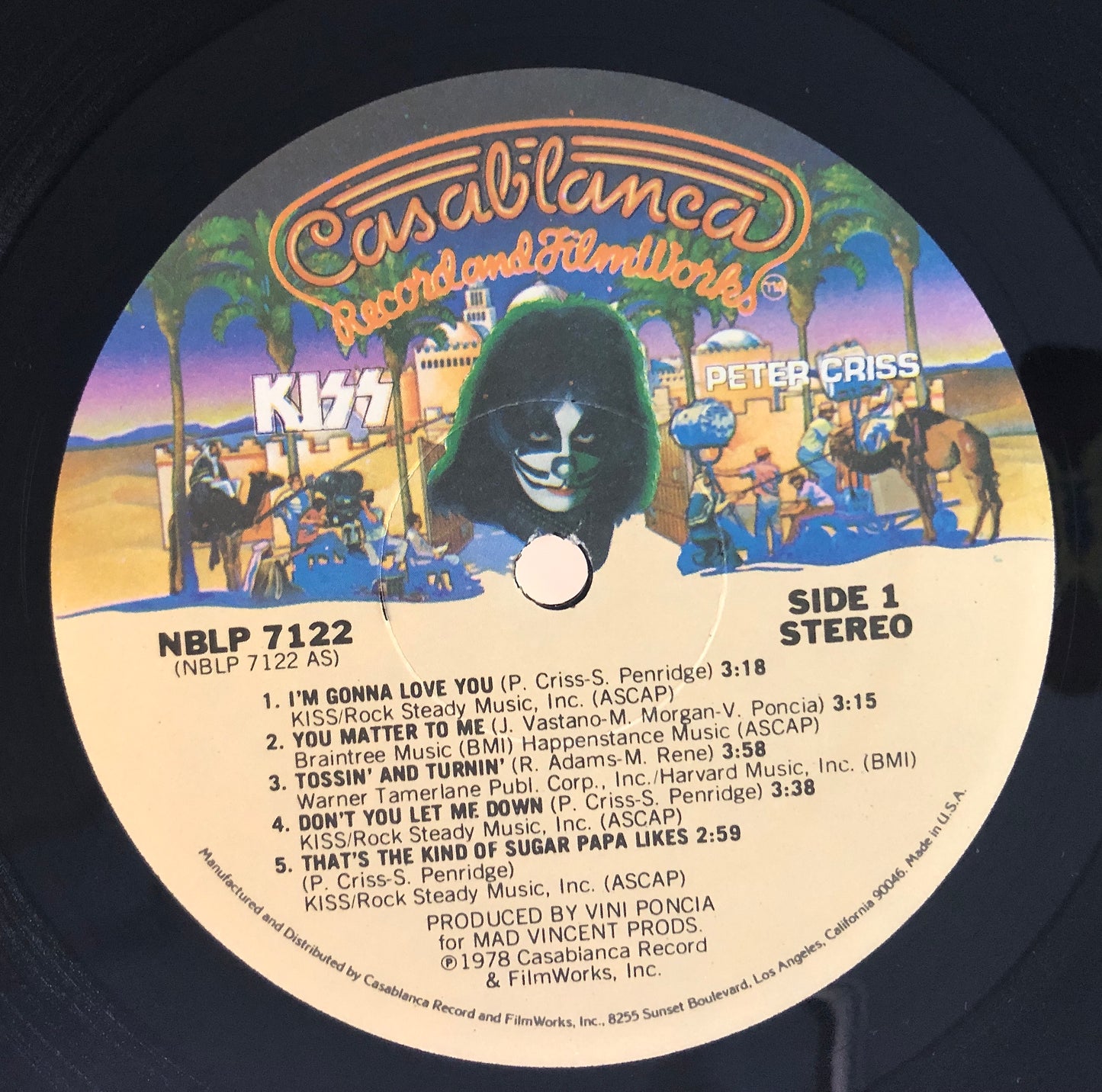 KISS - Peter Criss - Vinile Nero (Black Vinyl) (Casablanca - 1978 (USA))