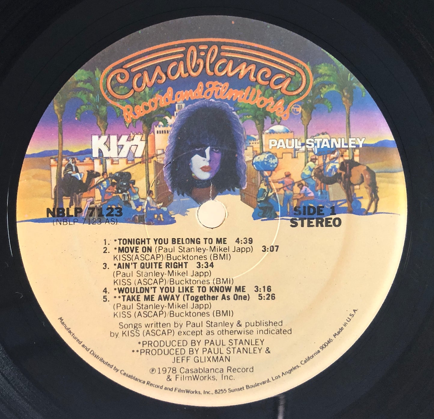 KISS - Paul Stanley - Vinile Nero (Black Vinyl) (Casablanca - 1978 (USA))