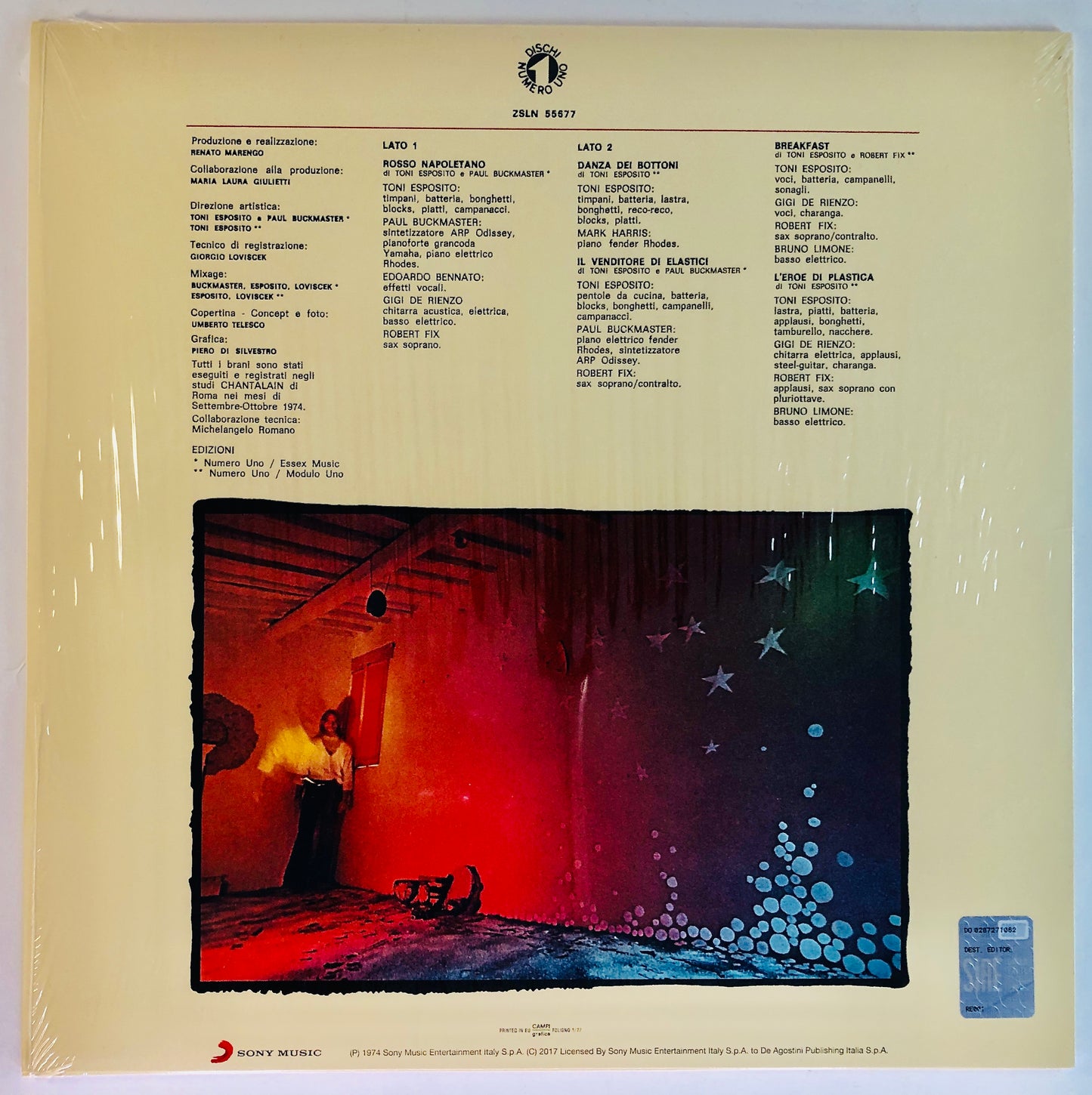 TONI ESPOSITO - Rosso Napoletano - Vinile Nero (Black Vinyl) (Numero Uno - 2018)