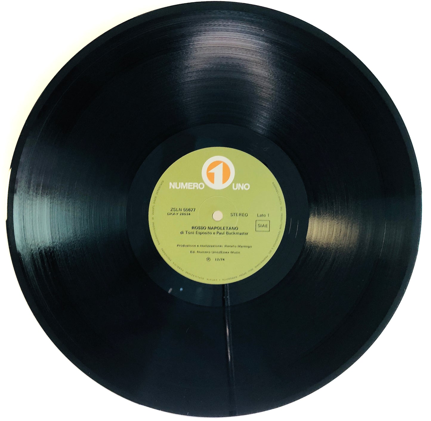TONI ESPOSITO - Rosso Napoletano - Vinile Nero (Black Vinyl) (Numero Uno - 2018)