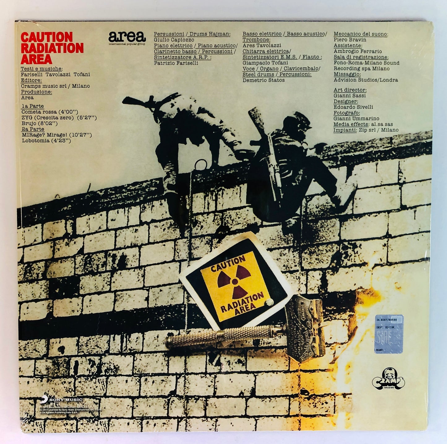 AREA - Caution Radiation Area - Vinile Nero (Black Vinyl) (Cramps Records 2018)