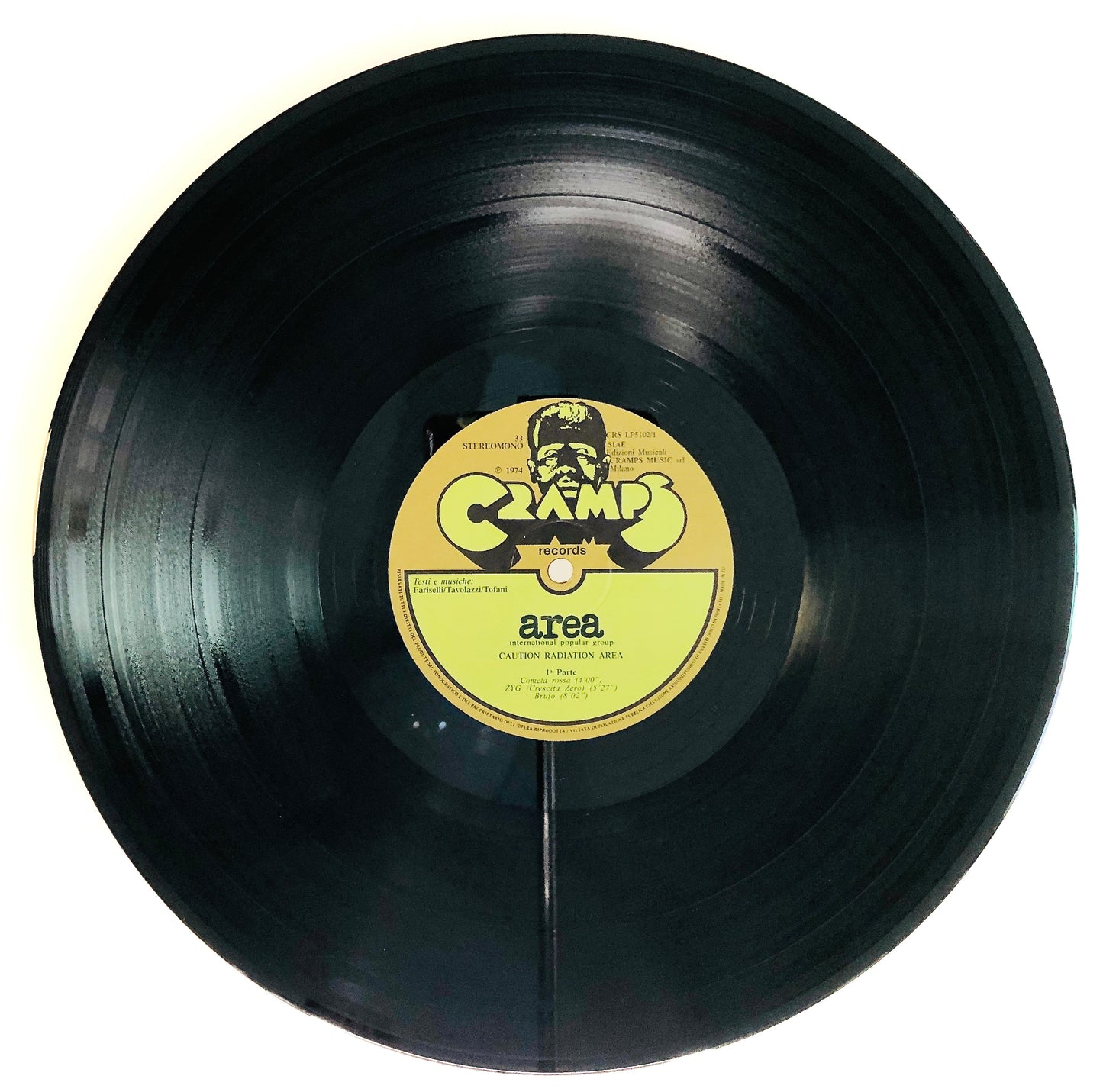 AREA - Caution Radiation Area - Vinile Nero (Black Vinyl) (Cramps Records 2018)