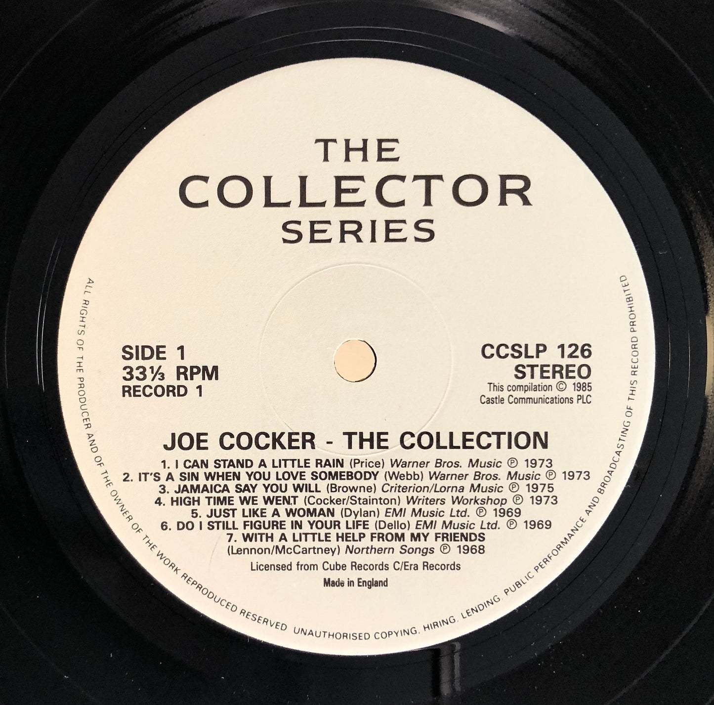 JOE COCKER - The Collection - Doppio Vinile Nero (2LPs Black) (Castle Com. 1985)