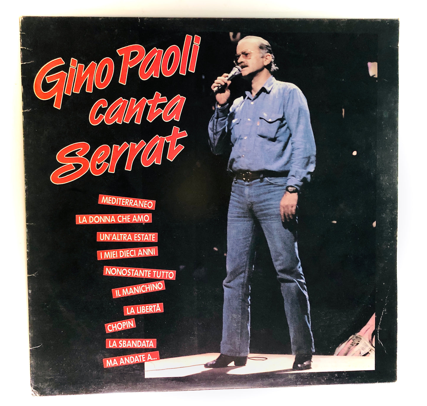 GINO PAOLI - Gino Paoli canta Serrat - Vinile Nero (Black Vinyl) (Durium - 1974)