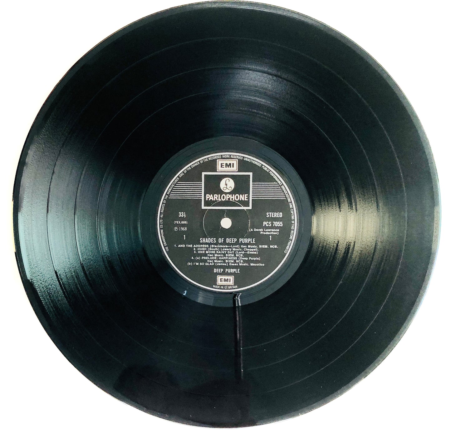 DEEP PURPLE - Shades of Deep Purple - Vinile Nero (Black Vinyl) (Parlophone 1972)