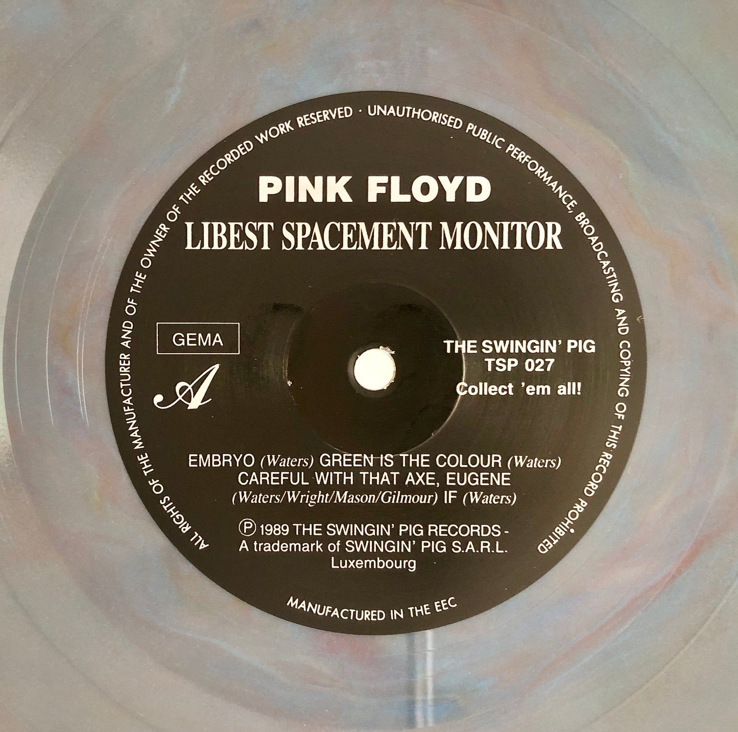 Pink Floyd - Libest Spacement Monitor - Vinile Marmorizzato Rosa / Grigio