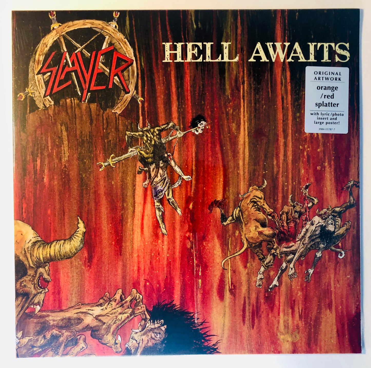 SLAYER - Hell Awaits - Vinile Arancione Rosso Splatter (made in USA)