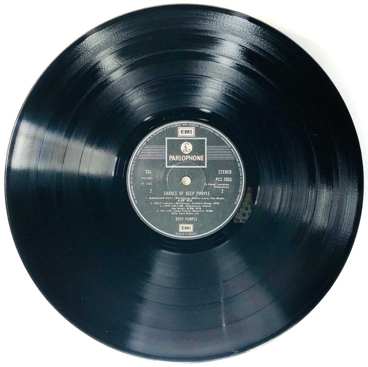 DEEP PURPLE - Shades of Deep Purple - Vinile Nero (Black Vinyl) (Parlophone 1972)